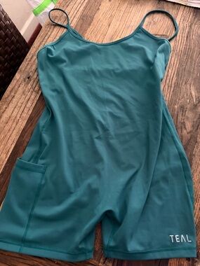 TEAL Women's Teal Athletic Romper 2XL